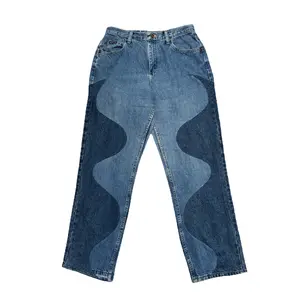 Wavecut Jeans - Reworked Denim Straight Leg Pants