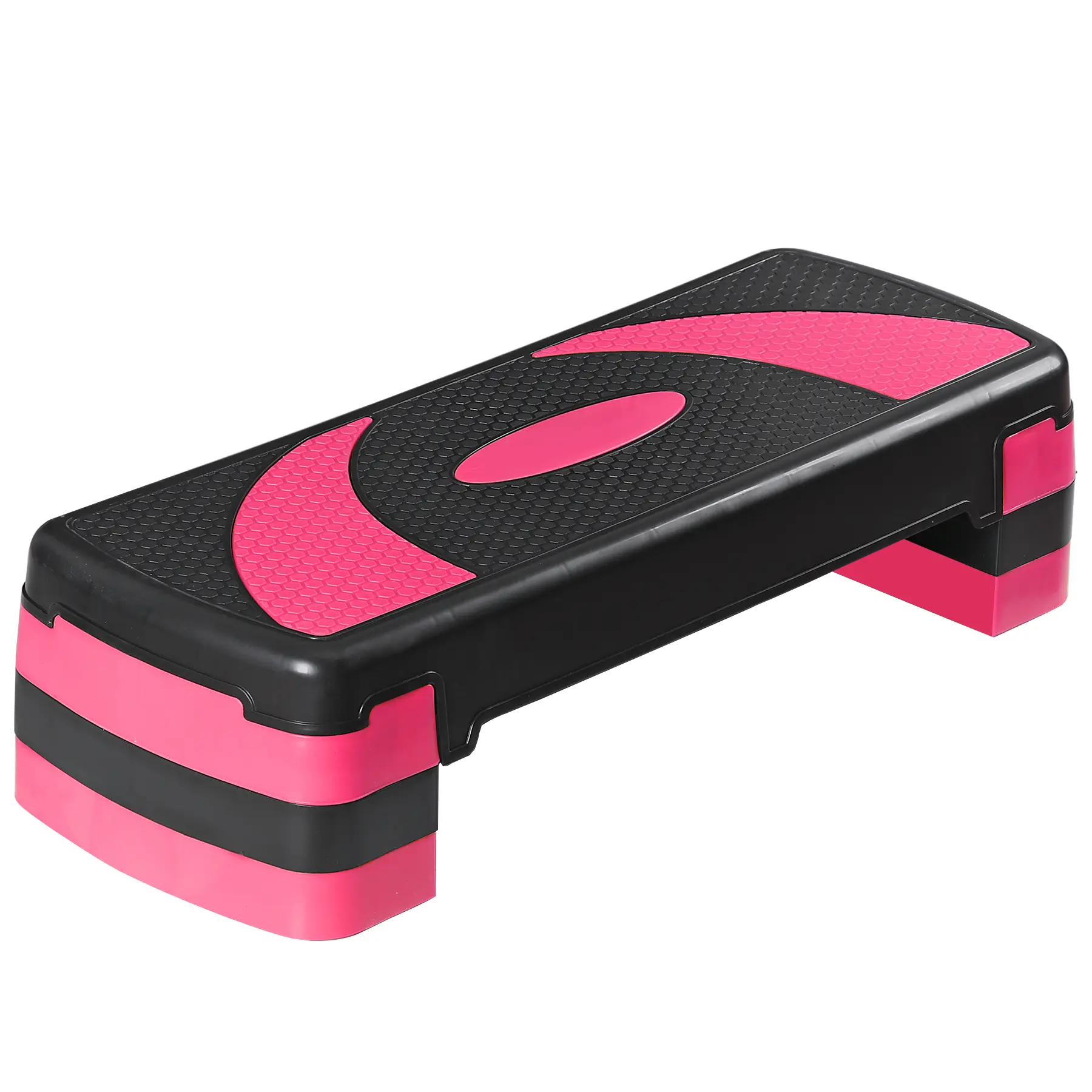 SuperDeal Aerobic Stepper - 30" Non-Stick Lightweight Platform, Adjustable 4"-6"-8" Height with 4x Risers, Home Gym Fitness Equipment for Indoor Fitness & Outdoor Workouts