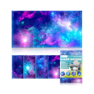 Fluorescent Light Covers For Ceiling Lights - Magnetic Astronomy Cover For Fluorescent Or LED Fixture - Classroom Light Filters - Octo Lights