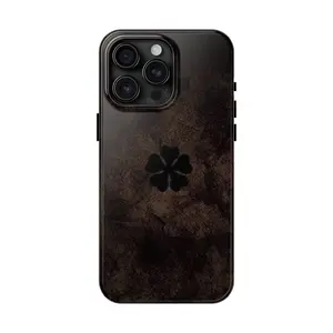 Black Clover Five Leaf Phone Case for iPhone For Samsung , Phone Accessories, Cute Phone Case, Fashion Case, Perfect Gift for HerHim, Phone Case for iPhone, Creative Dual Layer Case