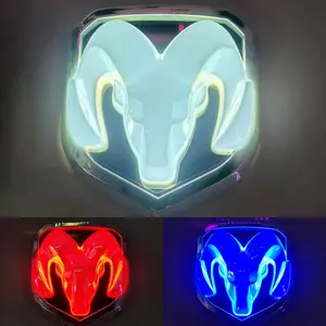 Ram Truck LED Emblem Light| Bright White Front Rear Glow| Plug & Play for 1500 2500 3500