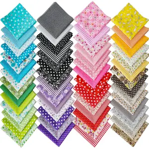 56pcs 10 x 10 inches Floral Precut Squares Cotton Bundles for DIY Quilting Sewing Patchwork Crafts
