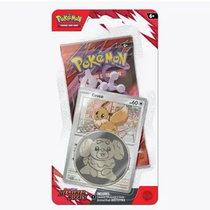 Pokémon Destined Rivals Single Pack Blister - Includes Eevee & Vaporeon Trading Card Game Booster Pack for Collectors
