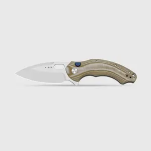 Kizer Roach XL 14C28N Steel Norplex UltreX Micarta V4477BDA1, Outdoor Camping Blade, Chef Knives summerwins