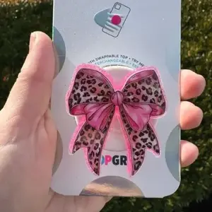 Bow , Valentine Gift, Cell Phone Stand, Expanding Magnetic Phone Grip Holder, Gift For Her mount