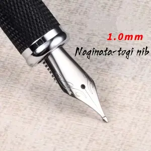 Golden Hao 189 Long Knife Ink Pen, High-End Calligraphy Handcrafted Water Drop Cow Head Sharp Tip, Art Painting Special Large Iridium Granules