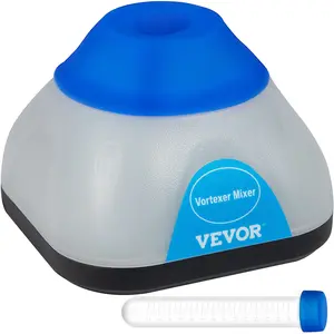 【Father's Day gift】VEVOR Vortex Mixer, 3000rpm Mini Vortex Mixer Shaker, Touch Function Scientific Lab Vortex Shaker, Mix Up to 50ml, 6mm Orbital Diameter for Test Tube, Tattoo Ink, Nail Polish, Eyelash Adhesives, Pain