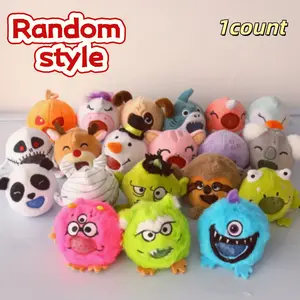 Creative Cute Pet Plush Stress Ball: Adorable Animal-Shaped Squeeze Toy—the Perfect Stress-Relief Tool and Holiday Gift. Styles vary. A must-have for stress relief. Suitable for ages 12 and up.