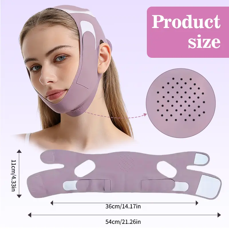 Women's Lightweight Adjustable Breathable Summer V Line Facelift Strap - Daily Facial Contour Tool, Neck Lift & Jaw Tightening Exerciser, Facelift Strap Skin Care Device,back to school,back to school haul