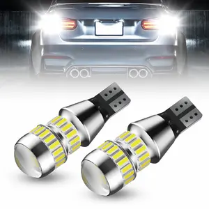 AUXITO 912 921 LED Bulbs for Backup Reverse Light Bulbs, 42-SMD 400% Brighter, 6000K White, Non-polarity 906 W16W T15 921 LED Bulb Direct Back Up Parking Light Replacement Lamp, Pack of 2