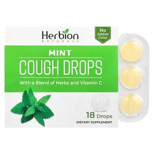 Herbion Naturals Cough Drops, Mint, 18 Drops