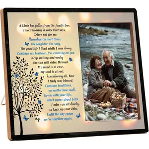 Memorial Picture Frame Gift, In Memory of Loved One Gifts, Memory Picture Frame for Loss Loved Ones Mother Father Grandma Grandpa Wife Husband, In Loving Memory Picture Frames, A Limb Has Fallen
