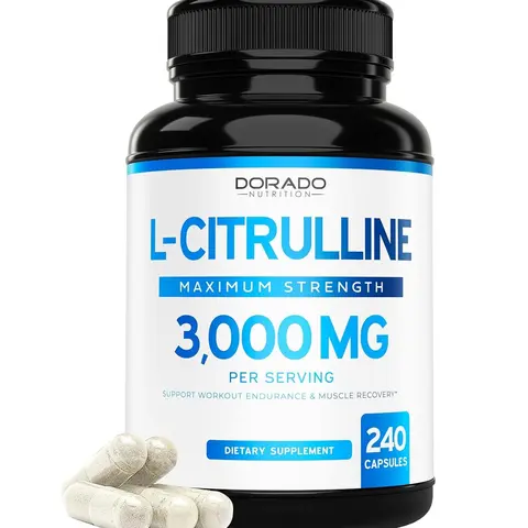 L Citrulline 3000mg Supplement (240 Capsules) - Fitness