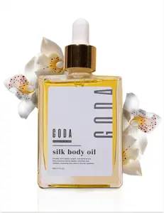GODA Silk Body Oil -1.79L oz Lightweight ScentedFormula with Vanilla Lavender & Cacao Notes forFirmer Smoother Skin All Day Long