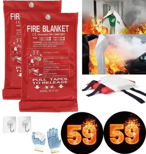 Leberna Emergency Fire Blanket 59x59 inches