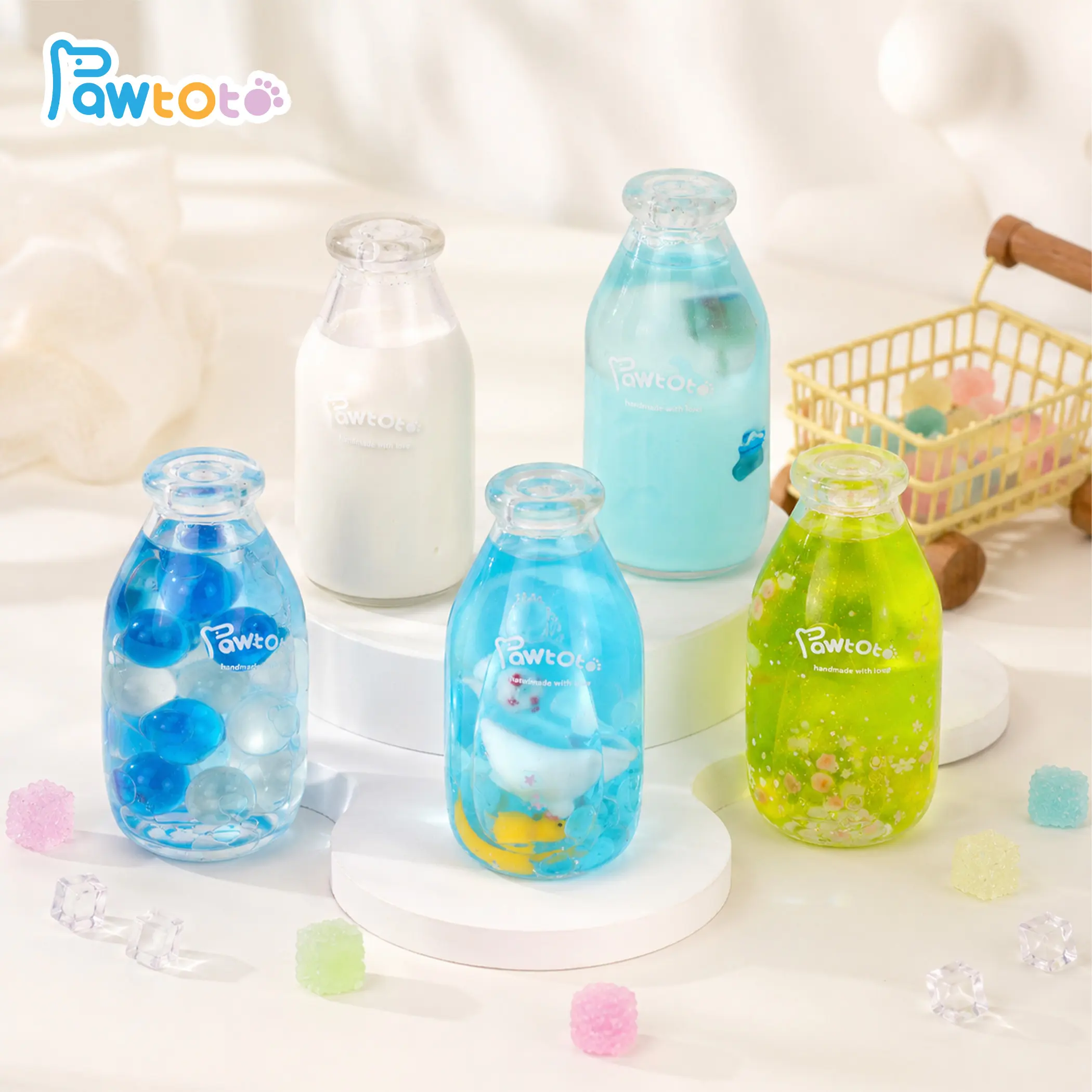 Pawtoto Handcrafted Liquid Glitter Bottle Stress Relief Toy