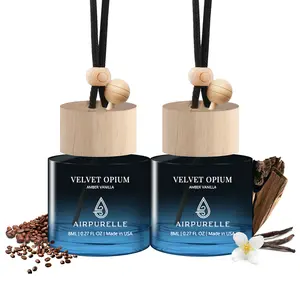 Car Air Freshener Hanging 2 Pack Air Fresheners Diffuser - Fragrance Oil Air Diffuser for Car - 45+ days Long Lasting Fragrance - Two 0.27 FL OZ/8ML Made in USA