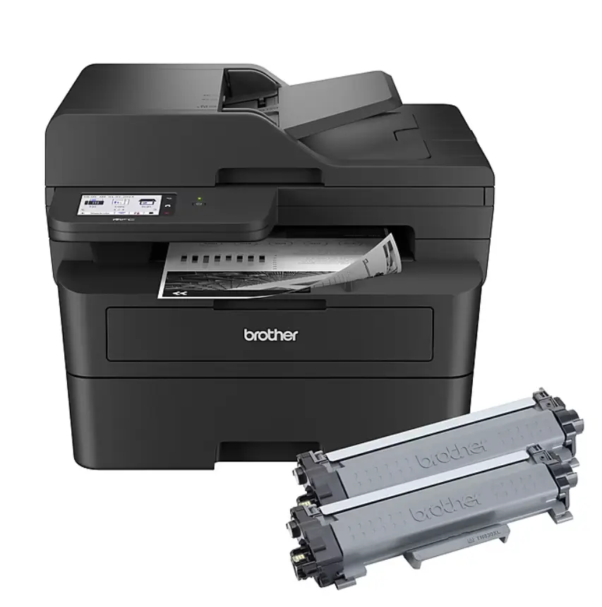 Brother MFC-L2900DW XL Wireless Compact Monochrome All-in-One Laser Printer, Up to 4,200 Pages of Toner Included