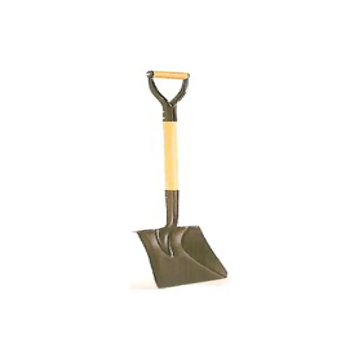 Bowman Handles 40001B 30-in Square Point Shovel with Hardwood Handle, Square Blade for Concrete/Driveway, Loose Materials & Eucalyptus-Related Applications (30 Inches), Wooden Handle