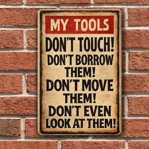 2D flat room decoration, retro warning, medal decoration, mural decoration, iron sheet art sign, indoor/outdoor decoration, hanging decoration.