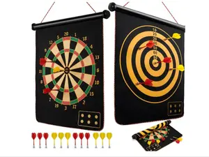 Magnetic Dart Board Game for Kids and Adults with 12 Darts – Fun Indoor Easter Gift