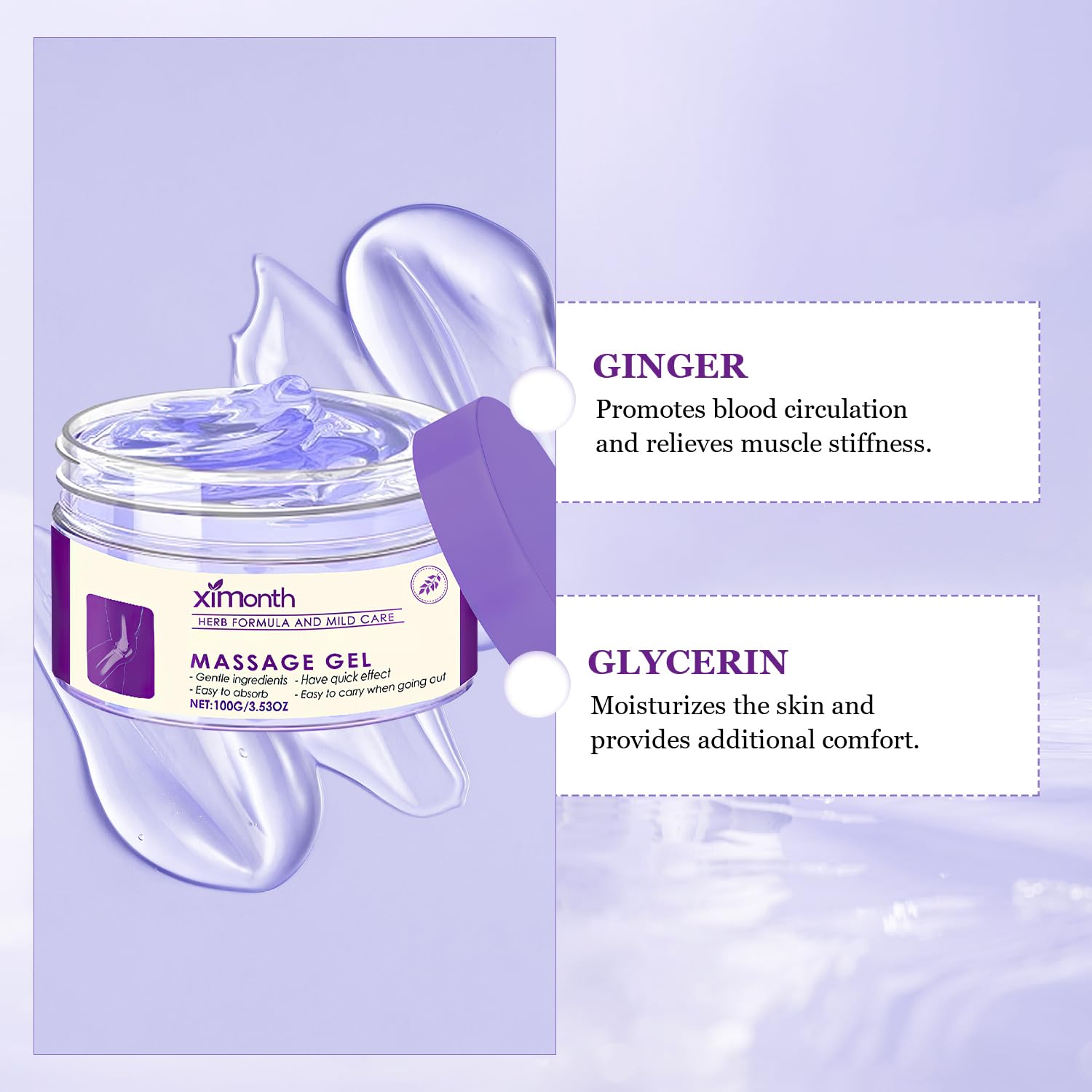 Natural Plant Joint Gel Gentle Skin-Friendly Massage Cream for Men & Women relief