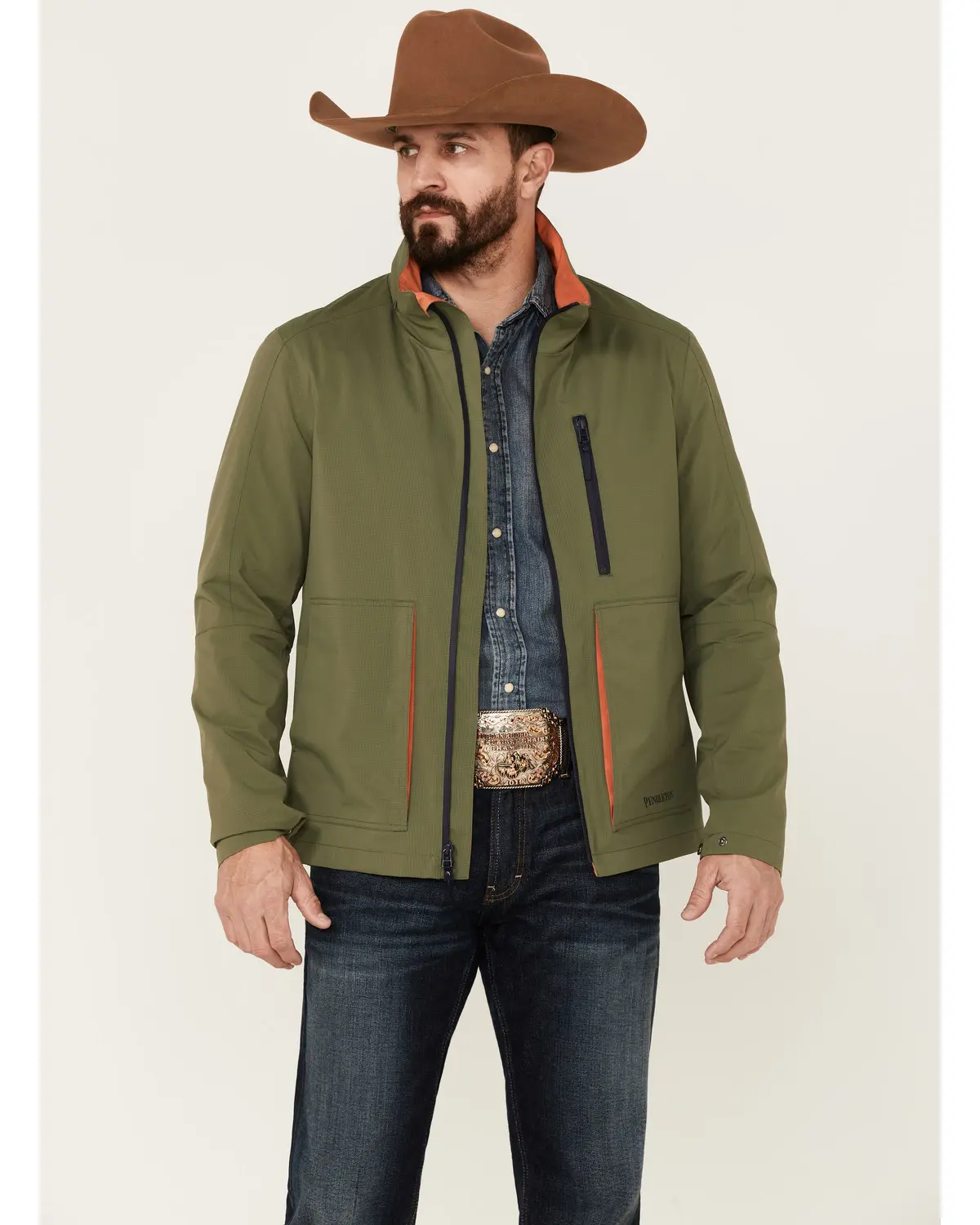 Pendleton Men's Men'S Solid Outdoorsman Zip-Front Wind Breaker Jacket - Cm167-83099