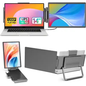14' FHD 1200P IPS Portable Laptop Screen Single Right Side Expandable , Designed for 13-17' Laptops USB-C, HDMI Interface. Compatible Devices PC, , Windows, Android,  and PS5