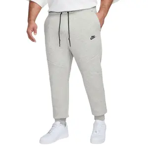 Nike Tech Fleece Joggers for Men - Gray, Hooded Design, Drawstring Waist, Comfortable Fit, Versatile Style