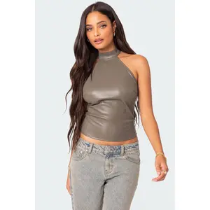 Sienna Latex Halter Top