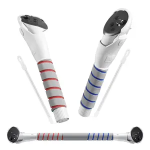 2 in 1 Long Arms & Handle Attachments Compatible with Oculus Quest 3/3S Hand Controllers, VR Gorilla Tag Long Arms/Stick Extension Grips for Meta Quest 3/3S Accessories for Beat Saber Golf Club Game
