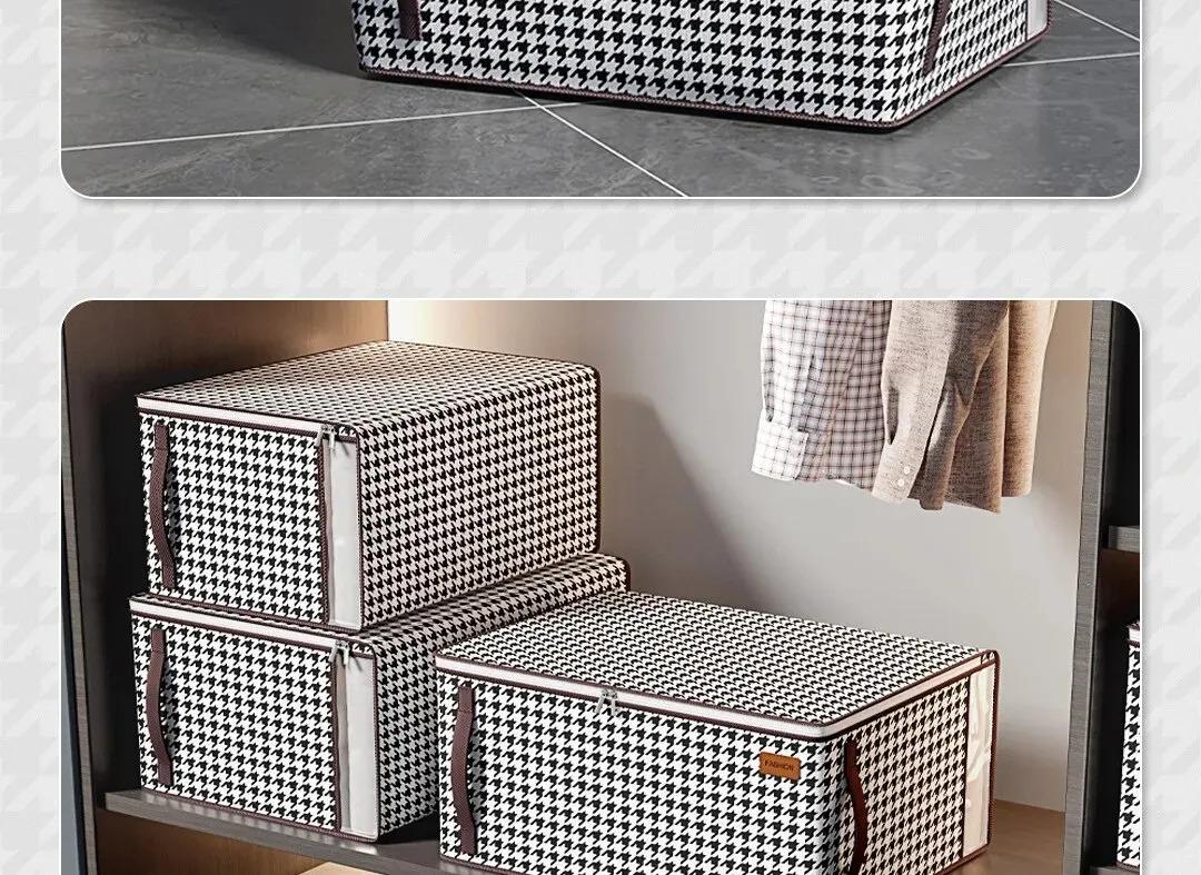 Thickened Non-woven Quilt Storage Bag For Household High-capacity Clothing Clothes Packaging Bag Organizing Luggage Bag