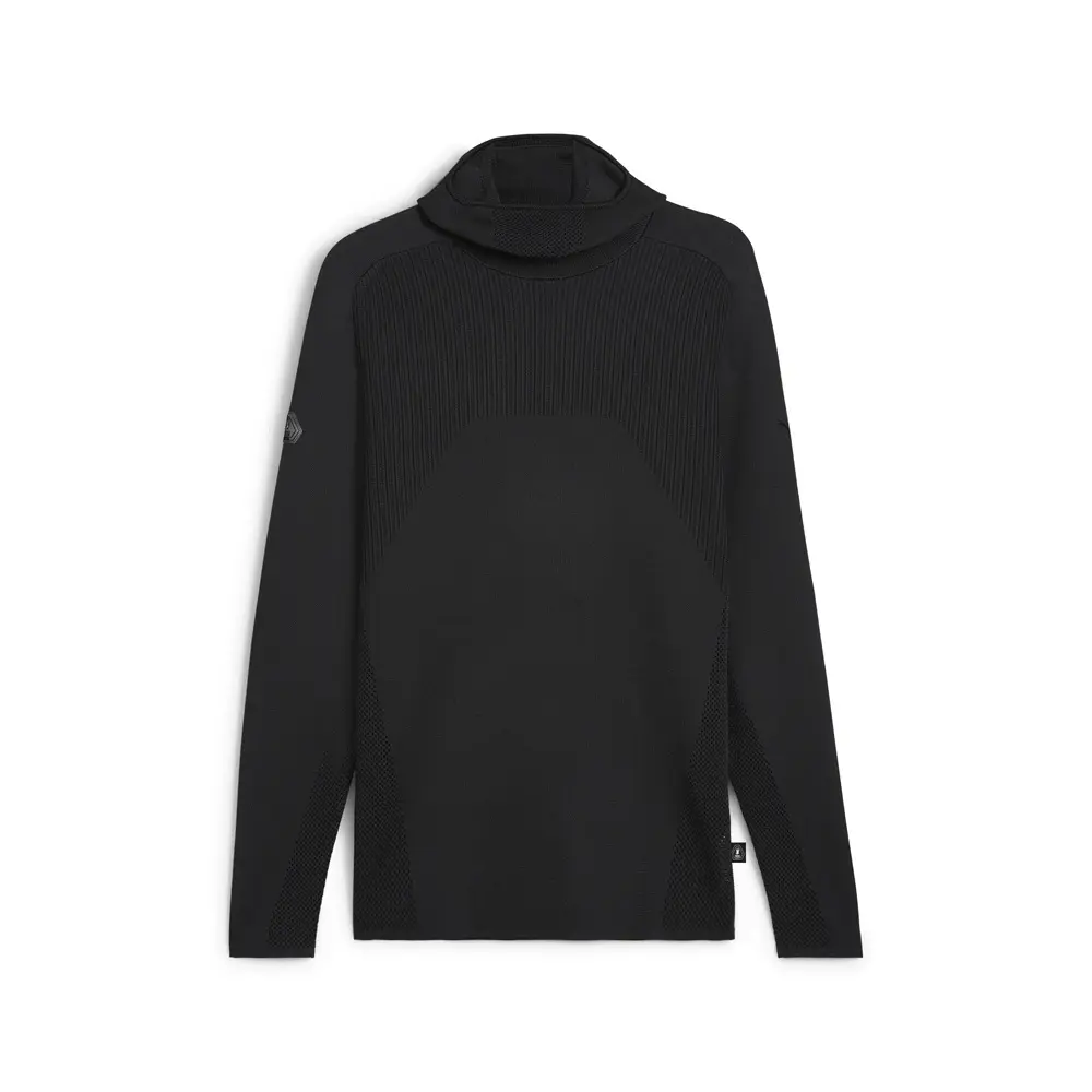 PUMA Mens X Skepta Knitted Scuba Hooded Long Sleeve Casual Tops Casual - Black