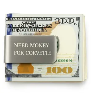 Need Money for Corvette Money Clip - Stylish Design for Everyday Use mens wallet men