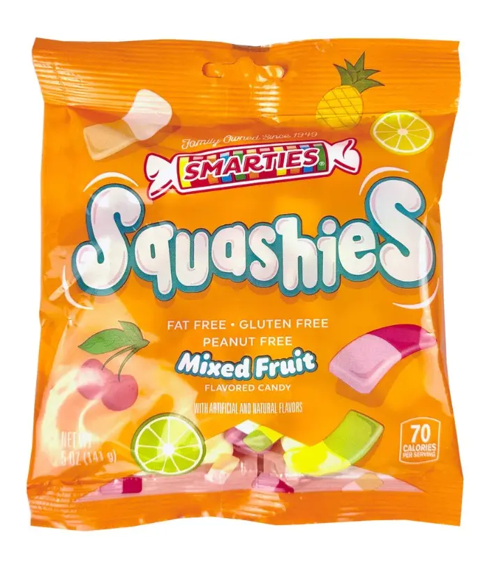 Smarties Squashies Mixed Fruit, 5 oz. Bag (00325)