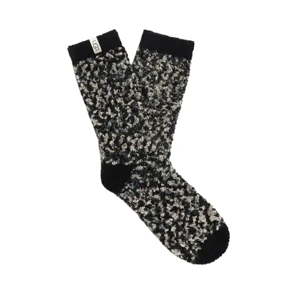 UGG Women's Cozy Chenille Sock Black/Grey