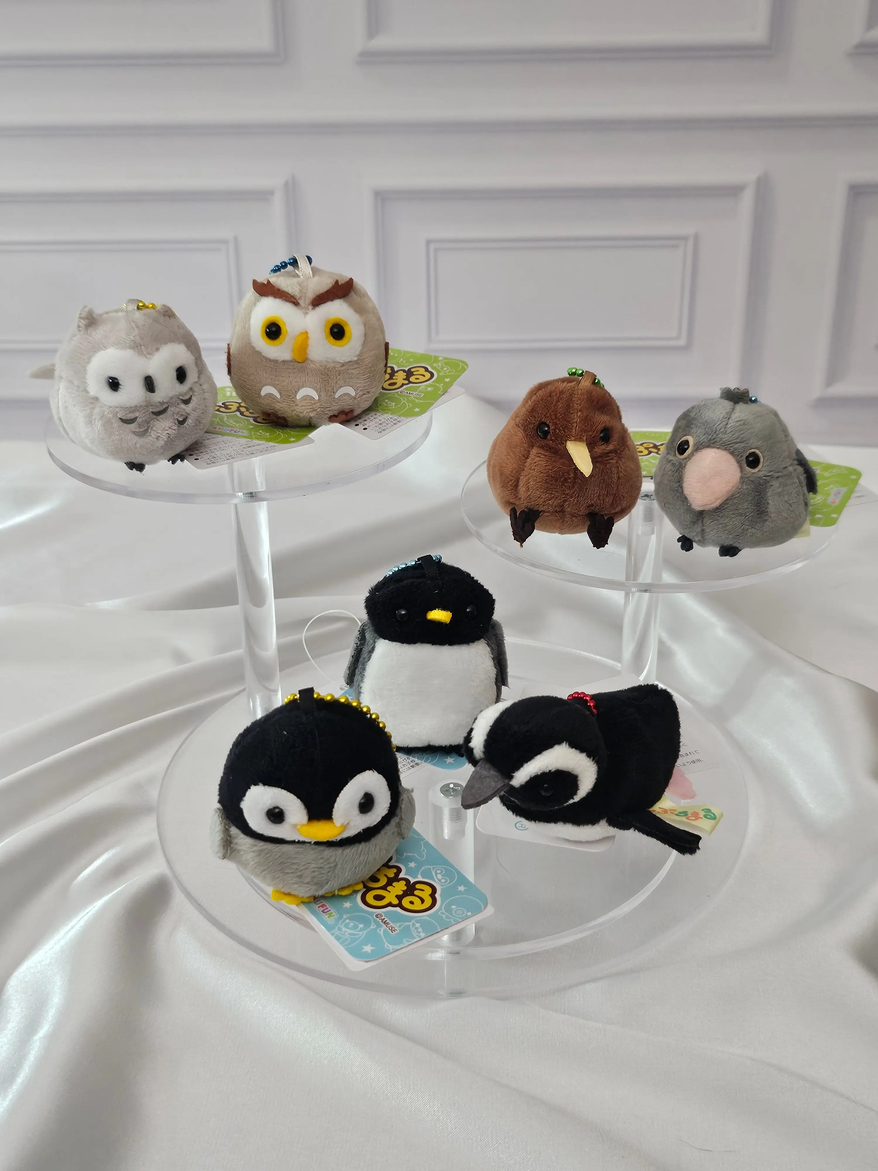 Birds - Puchimaru - Mini Animal Bean-filled Plush Keychain