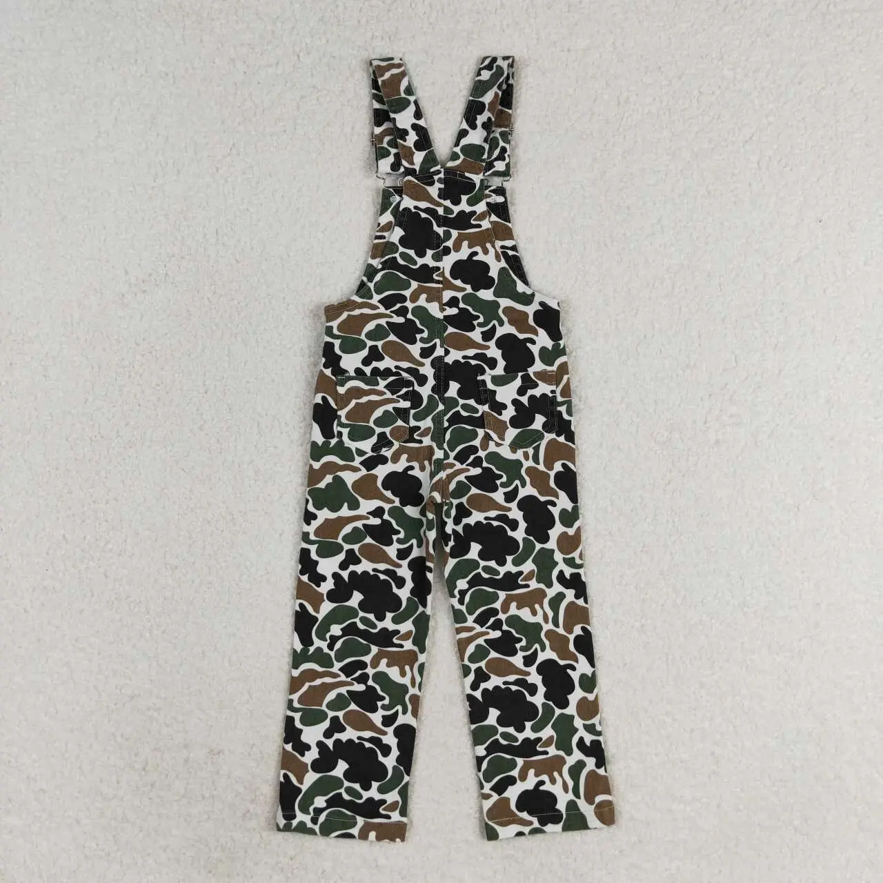 Kids Boy Denim Overalls Camo Jumpsuit Hunting Clothing Outfit UWH