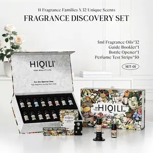 32 Fragrance Oils in One Set! HIQILI Discovery Collection for Candle, Soap & DIY Perfume Making