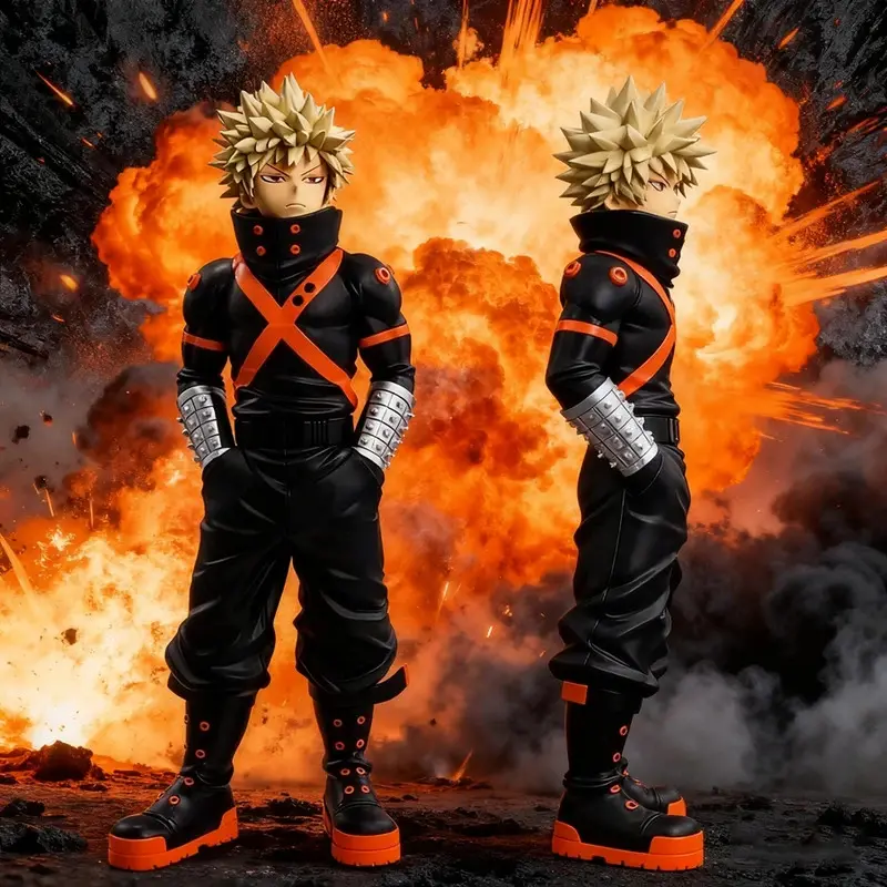 21cm Boku no Hero Academia Anime Figure Bakugo Katsuki Action Figure Midoriya Izuku/Todoroki Shoto Figurine PVC Collection Toys, Toga Himiko, Collectible Figures