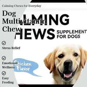OURCARES Calm & Relaxation Chews for Dogs Bag - Delicious Daily Chews for Stress Relief & Emotional Wellness - Easy to Feed & Convenient Packaging
