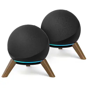 Wooden Desktop Stand for Echo Dot 4th Gen / 5th Gen Stand Holder for Better Sound - Wood Tripod Speaker Stand Desk for Echo Dot 4th & 5th Generation Table Holder for Echo Dot Stand, 1 Pack