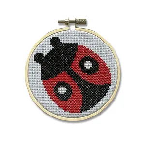 Spot Colors Ladybug Counted Cross Stitch Kit