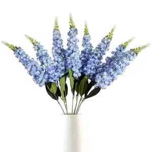 [Perfect for decor] 10-Pack Hyacinth Artificial Flowers | Bellflowers, Violets | Home, Office, Cafe Decor, Valentine's Day Gifts, Indoor Plants Decor