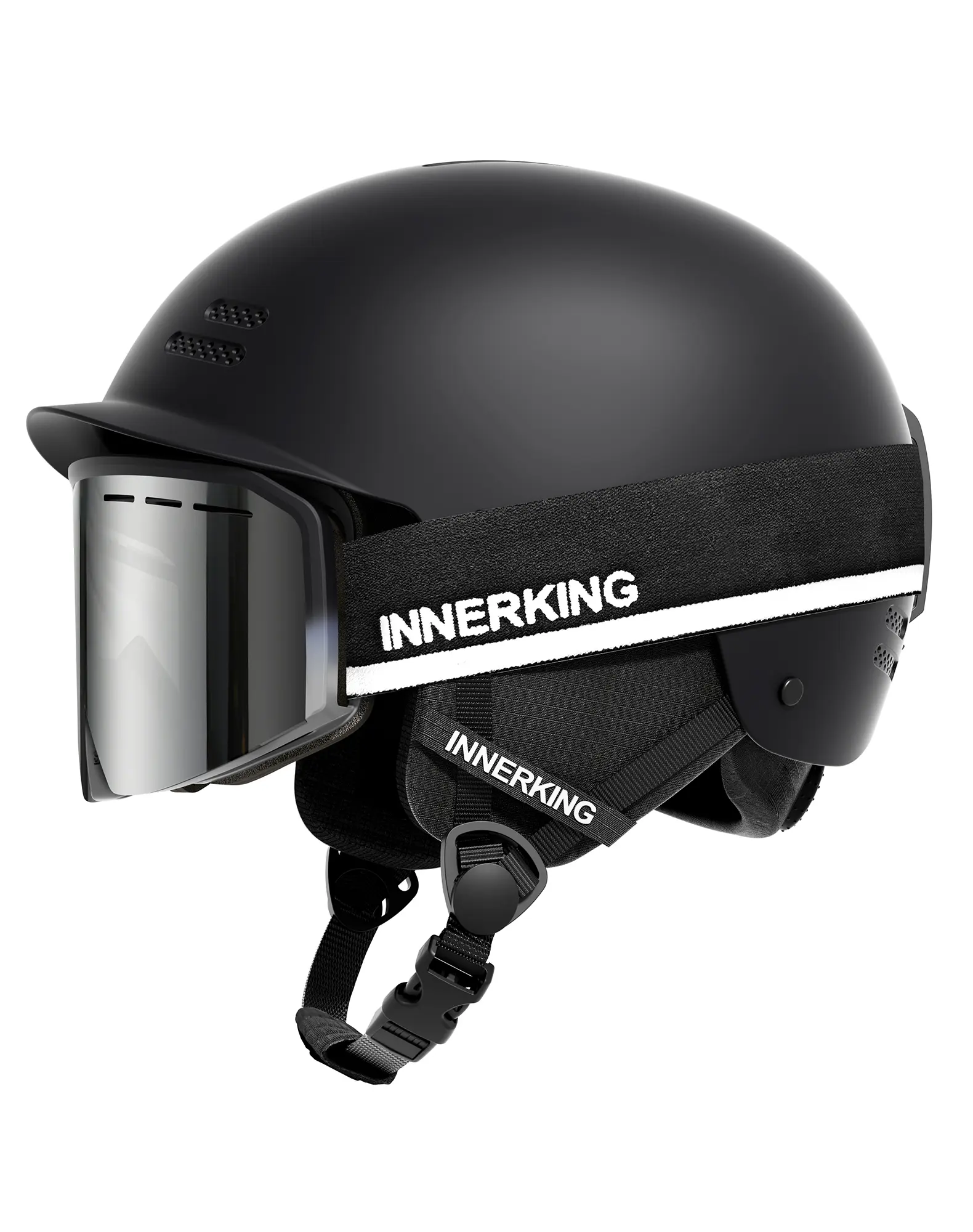 INNERKING Unisex Adult Snowboard Helmet - Lightweight PC Shell, EPS Foam, 10 Vents, Adjustable Fit, 2 Goggle Clips for Skateboarding & Outdoor Sports