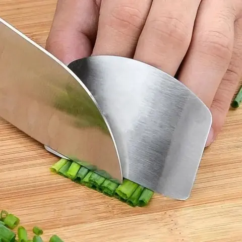 Kitchen Finger Protector, Stainless Steel Finger Guard, Knife Cutting Protection Tool, Kitchen Gadgets