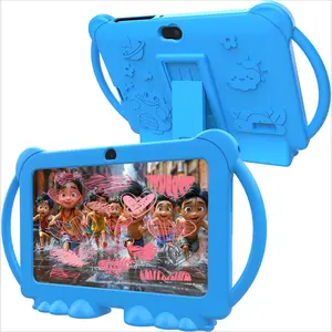 Kids Tablet 7 inch Android 12.0 for Toddler, 4GB 32GB ROM Bluetooth IPS Screen Parental Control Dual Camera Shockproof Case for Educational Games, (1PC)