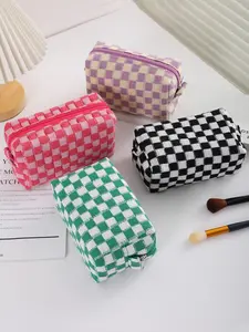 Waterproof Large Capacity Makeup Bag, Portable Octagonal Design Travel Essential Organizer, Cube Shaped Cosmetic Storage Pouch, Travel Cosmetic Bags