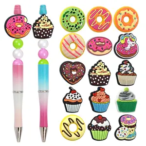 15 Pieces Bead Pen Silicone Decorative Pendants, Ideal for Making Bead Pens & Keychains, Perfect Gift for Handicraft Lovers, DIY Beading Accessories, Diy With Charms