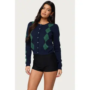 Farren Argyle Cardigan